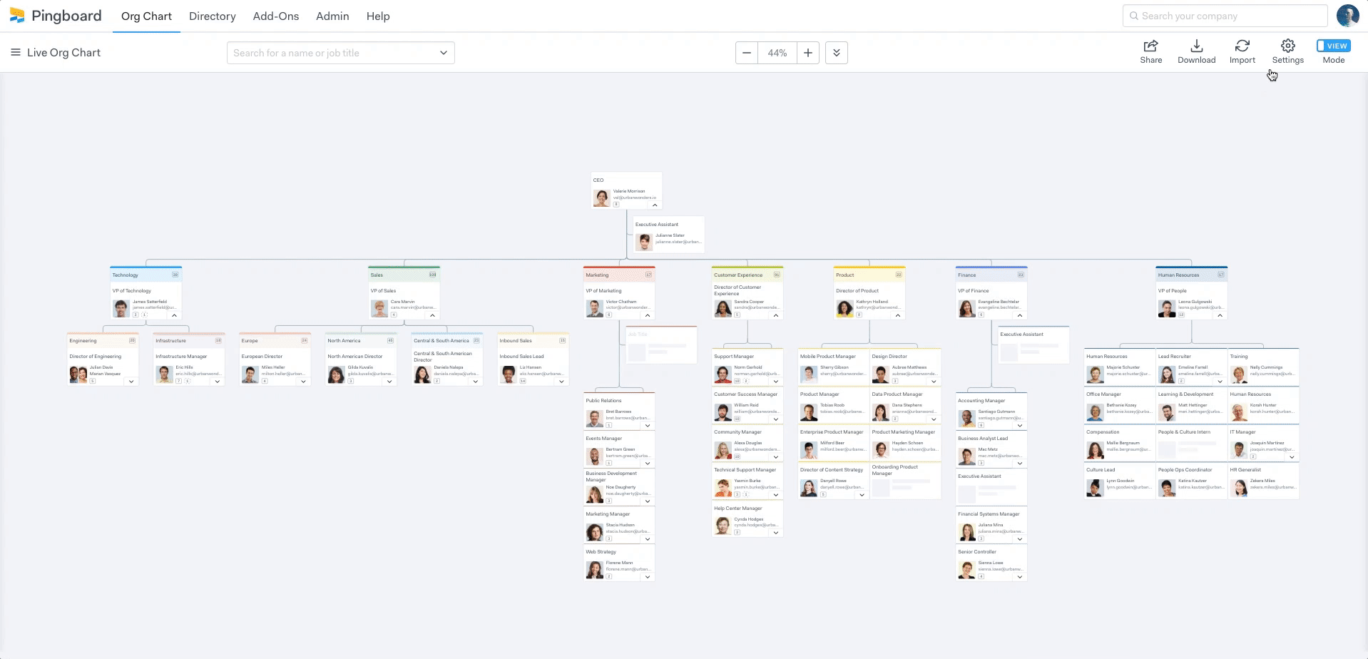 Change Your Chart's Layout And Orientation – Pingboard Help Center