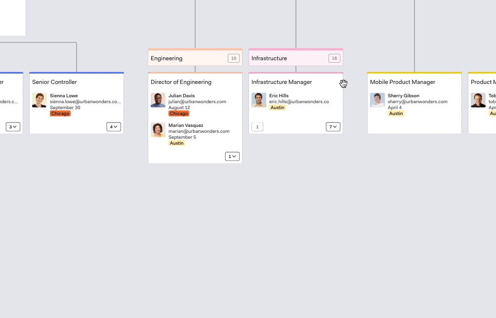 Raise or Lower the Level of Employee Positions on the Org Chart ...